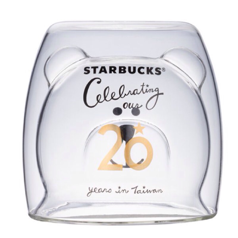 星巴克 歡慶20 Bearista雙層玻璃杯 Starbucks 18/03/14上市