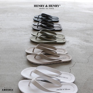 日本直送 義大利製 HENRY&HENRY質感人字夾腳拖鞋涼鞋