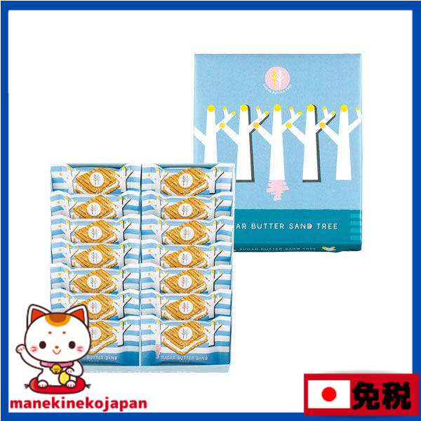 日本  砂糖奶油樹 原味 夾心脆餅禮盒  SUGAR BUTTER TREE 14個入 外盒有包裝 附贈紙袋