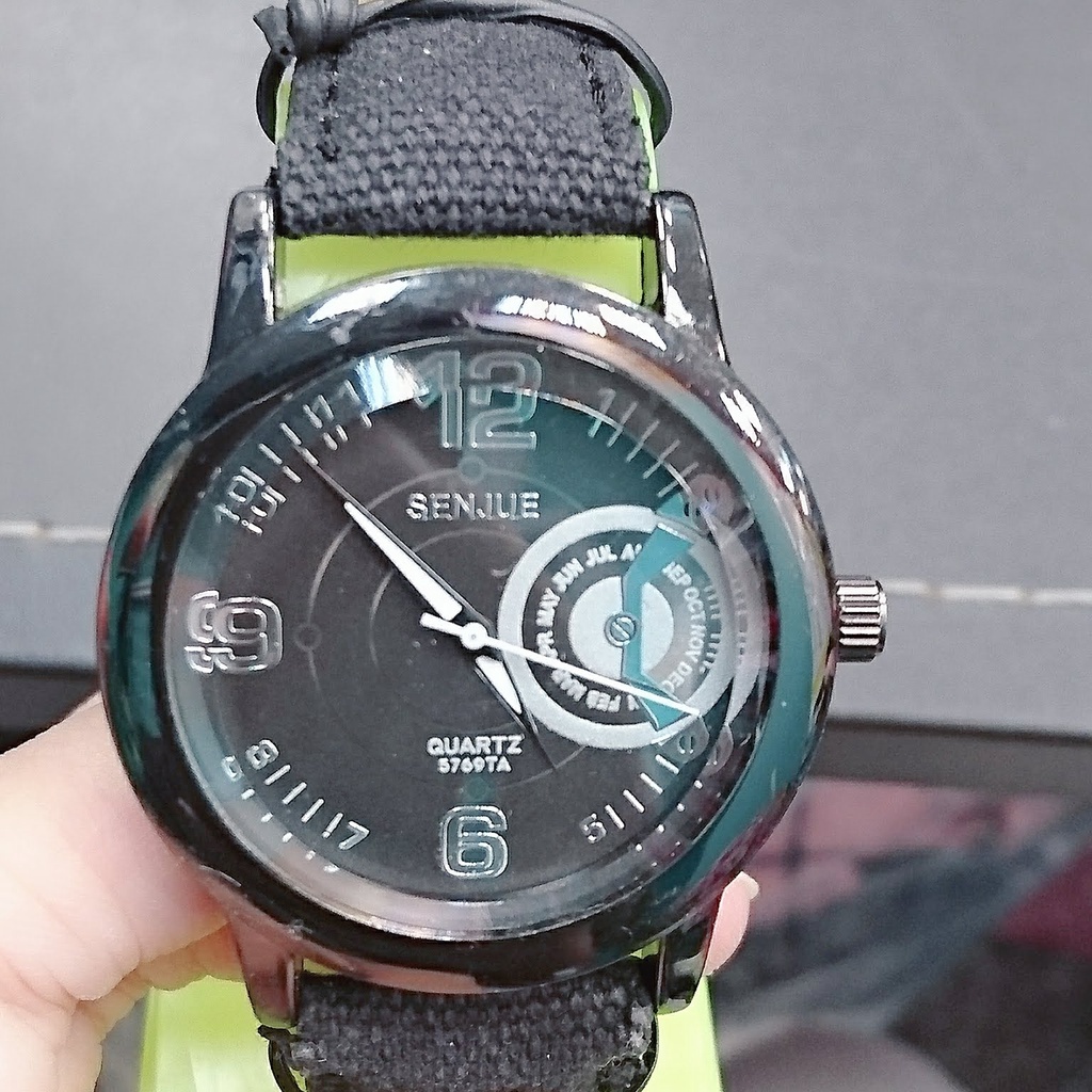 208-SENJUE 手錶 黑 皮帶錶
