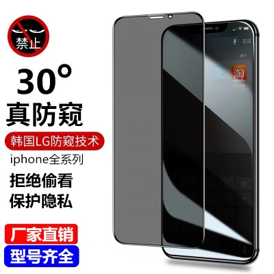 防偷窺滿版玻璃貼 iphone12透明鋼化玻璃保護貼 適用11 Pro Max  SE2 X i8 i7一年保固