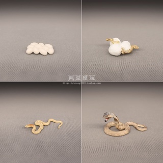 [微觀園]2025款認知玩具教具爬蟲爬行動物模型 眼鏡毒蛇蛋小蛇成長過程週期擺件