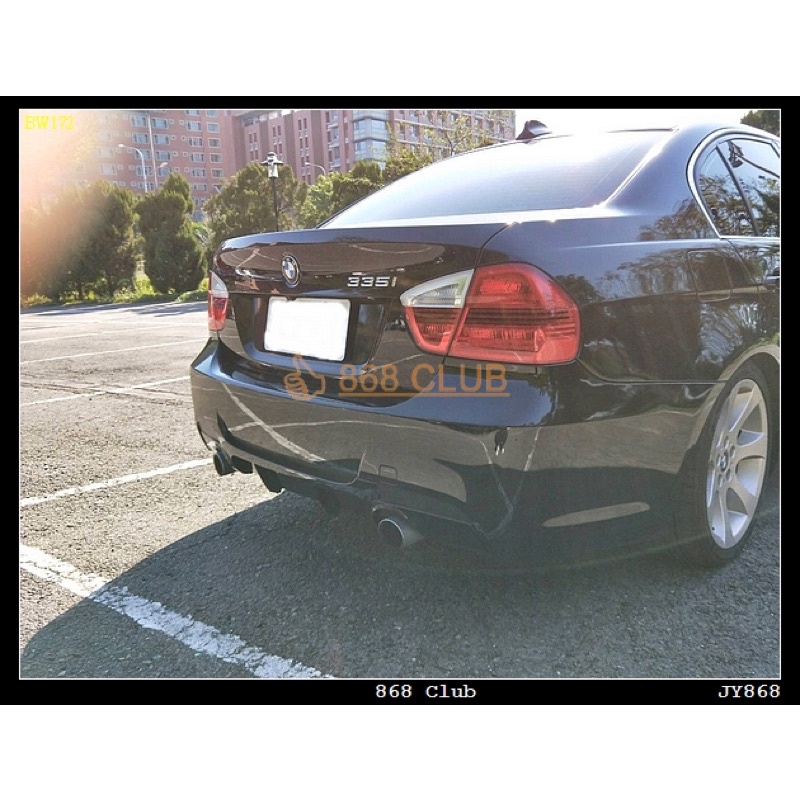 【德研國際】全新  BMW E90 M-Performance 後保桿含 P 款後下巴總成，台灣製造，密合度超讚