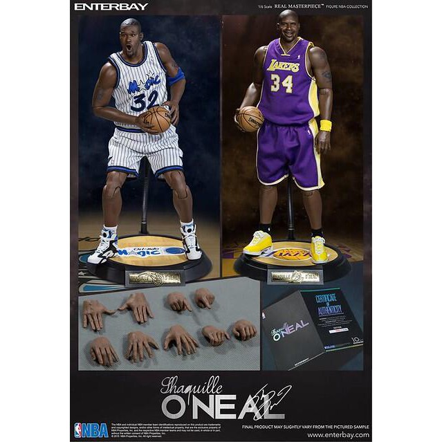 全新現貨 ENTERBAY NBA 湖人隊 魔術隊 1/6比例 Shaquille O'Neal 俠客 歐尼爾 雙素體版