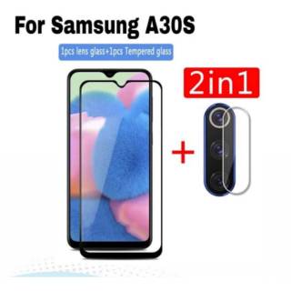 SAMSUNG 鋼化玻璃三星 A30s 鋼化玻璃相機三星 A30s 2in1 SC