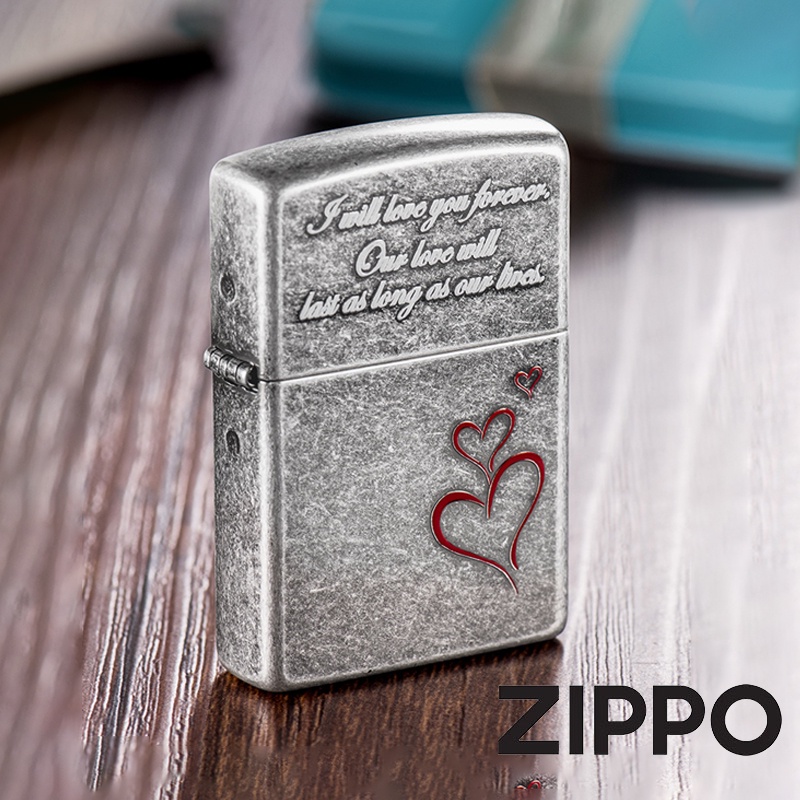 ZIPPO 永恆的愛防風打火機 韓國設計 官方正版 現貨 限量 禮物 送禮 刻字 客製化 終身保固 ZA-1-1