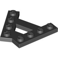 磚家 LEGO 樂高 黑色 Wedge Plate A-Shape 楔形 薄板 平板 顆粒薄片A形 15706