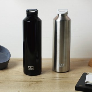 MONBENTO 不鏽鋼保溫水瓶 / 黑（500 ml）