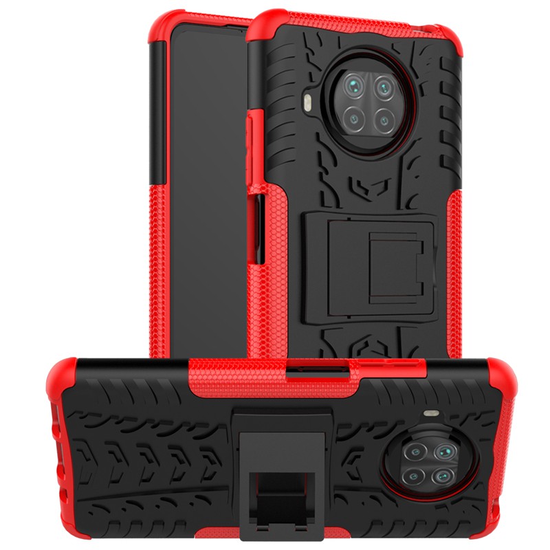 時尚輪胎紋小米紅米Note 9 Pro  5g 手機殼 TPU 二合一 支架redmi note 9 pro 5G保護殼