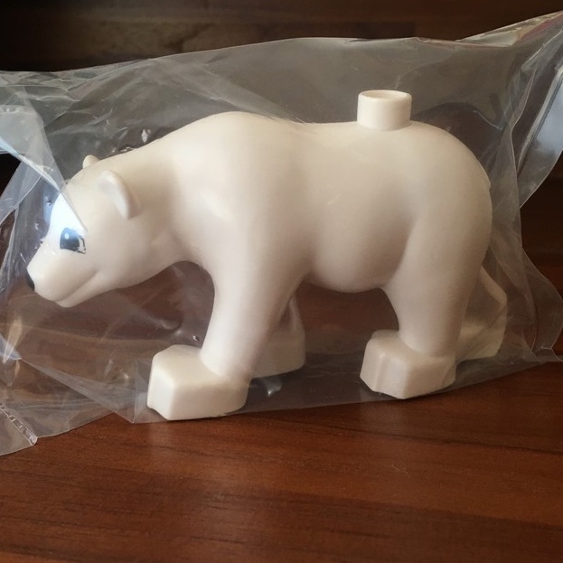 樂高 得寶 動物 白色 熊/北極熊｜LEGO duplo White Bear/ Polar Bear Adult