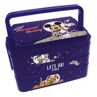 711漫遊太空迪士尼系列 米奇手提三層餐盒