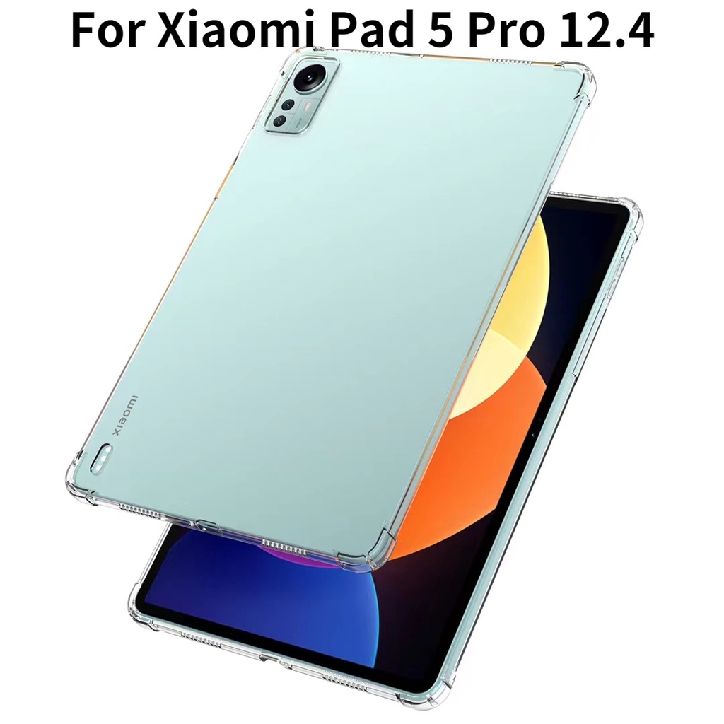 小米 Pad 5 Pro 12.4 英寸平板電腦的軟果凍盒小米平板 5 Pro 12.4吋 防摔殼空壓殼保護套保護殼