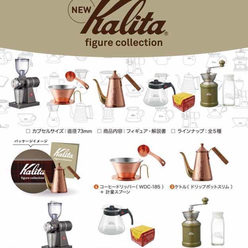 日本正貨 咖啡器材 Kalita 迷你咖啡機 扭蛋 蛋紙蛋殼皆有 全新  出清