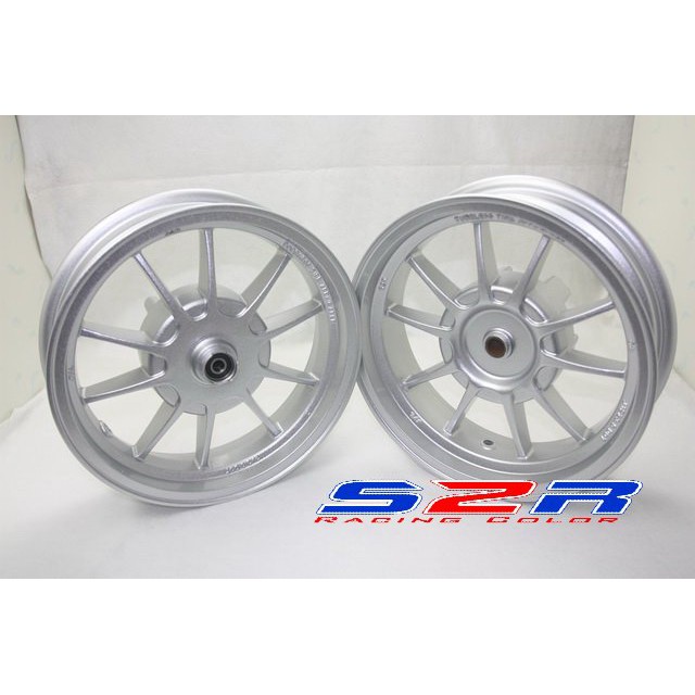 S2R輪圈 雷霆150 雷霆S150  V幅10爪輪框 前後碟12吋.放射10爪鋁圈.黑色 銀色