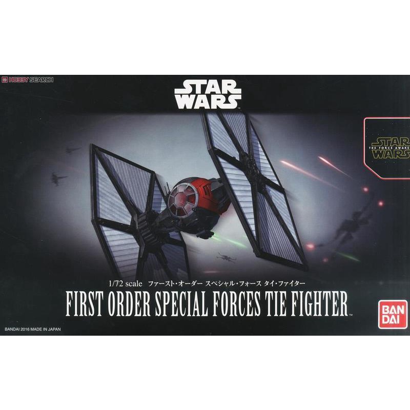 玩具寶箱 BANDAI 1/72 STAR WARS 特種部隊 鈦戰機 FIRST ORDER TIE FIGHTER