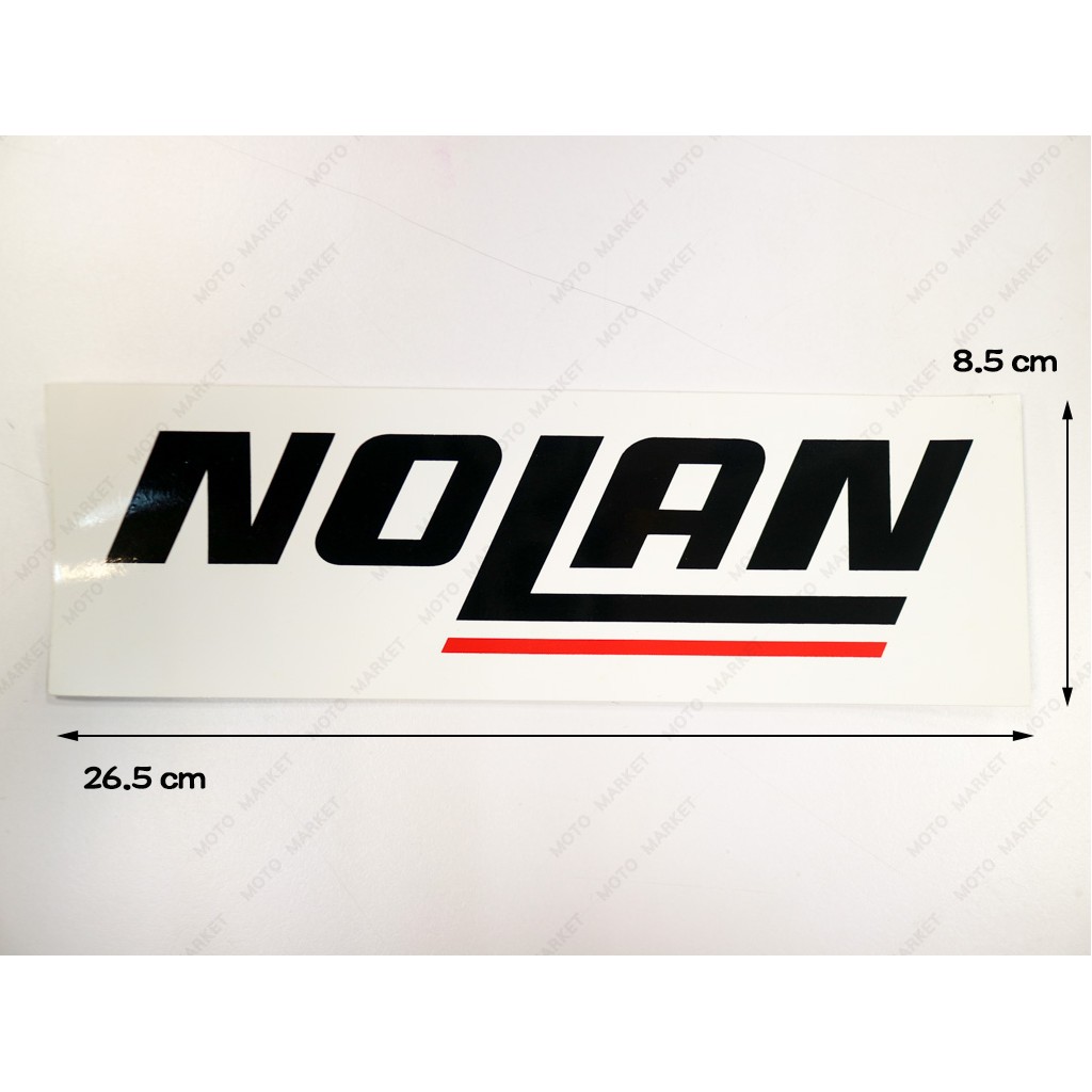 【摩托麻吉】NOLAN (大) 安全帽 機車 汽車 貼紙 防水 車身 貼紙 現貨