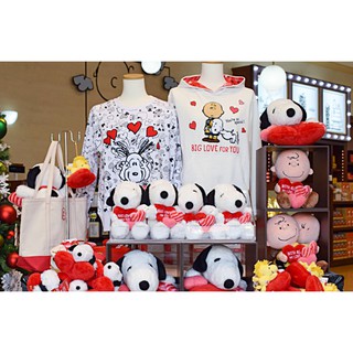 LISA日本代購 現貨 日本環球影城 2019最新 SNOOPY 娃娃 抱枕 史努比 查理布朗 糊塗塔克 愛心