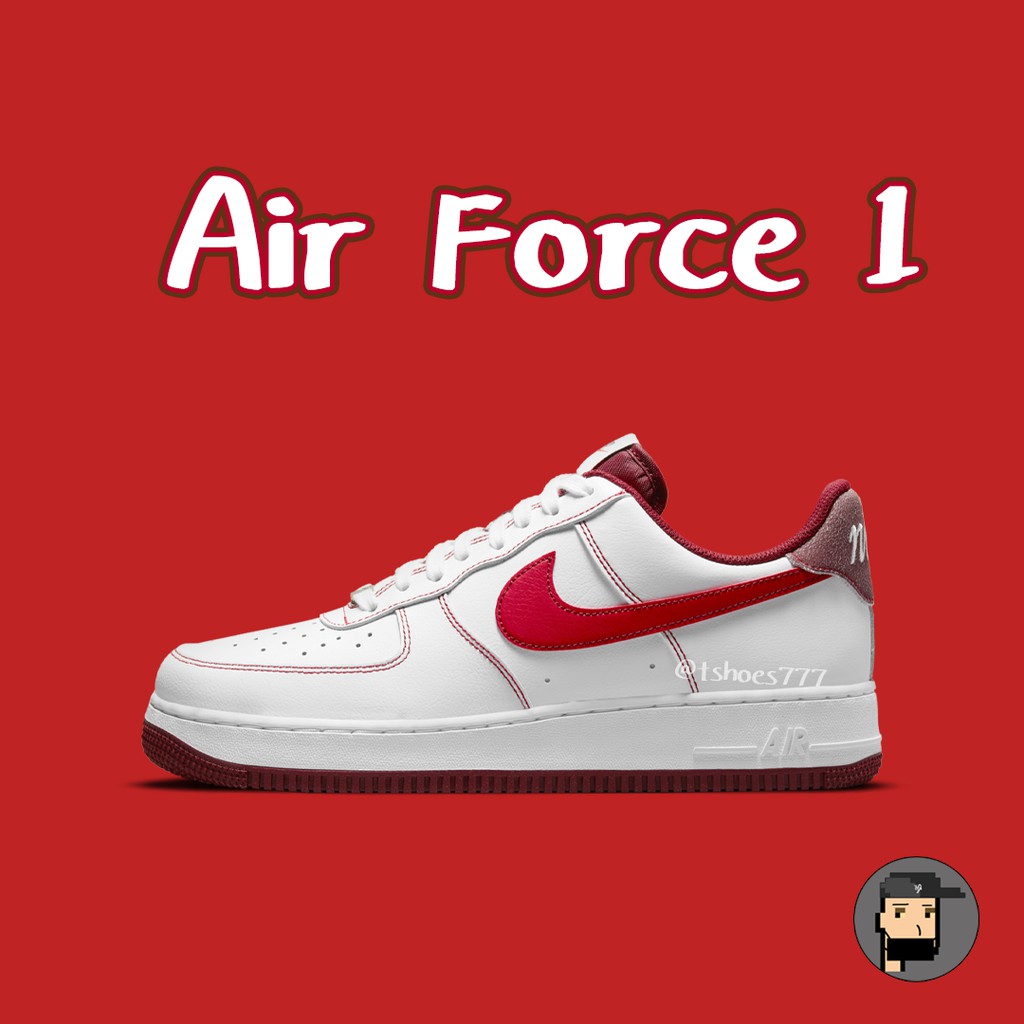 【TShoes777代購】NIKE AIR FORCE 1  "Swoosh 50 週年" 紅白 DA8478-101