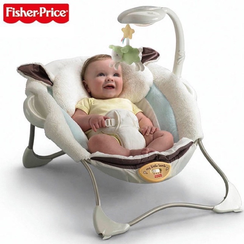 新款費雪嬰兒搖椅安撫小羊羔躺椅寶寶多動能安撫椅費雪搖椅