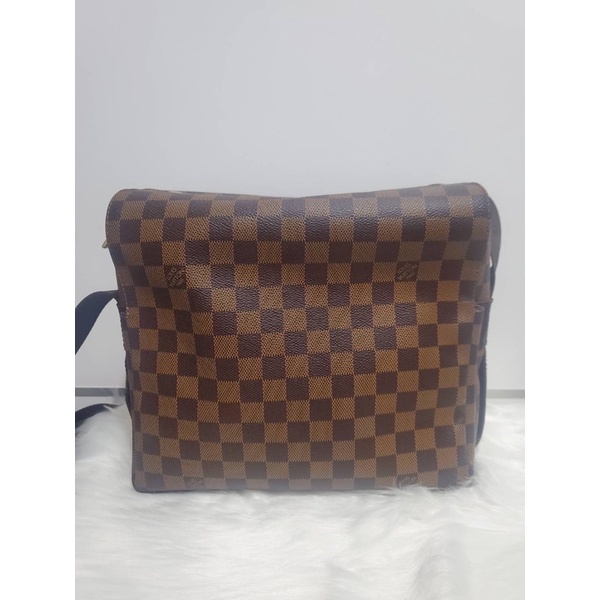 LOUIS VUITTON LV N45255 咖啡色棋盤格上開書包斜背包肩背包豆腐包