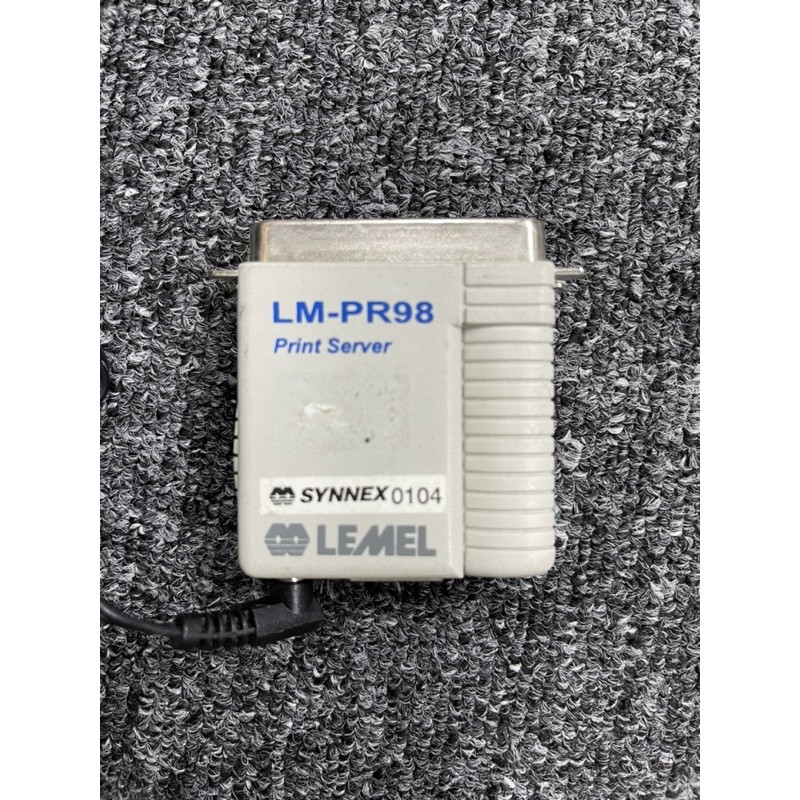 二手-LEMEL LM-PR98 Print Server 平行埠印表伺服器 列印伺服器