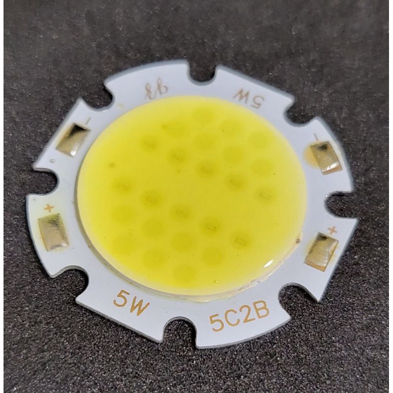 正白光 5W LED燈板 COB 鋁基板 28mm 5串2並 5C2B 15V~17V | 蝦皮購物