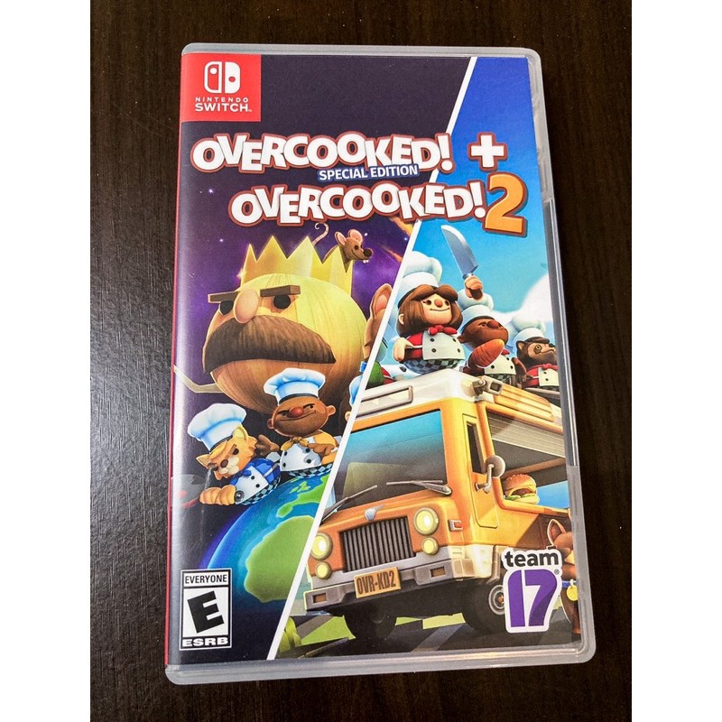 【二手】Switch 《煮過頭1+2》中文版 Overcooked 1+2 購入半年 少玩