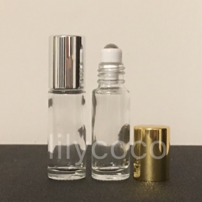 5ml 圓瓶 厚壁玻璃。鋼珠 滾珠瓶 可分裝百靈油、精油、按摩油 分裝瓶