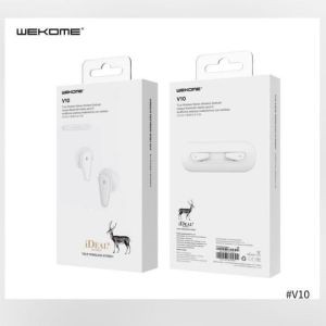 WKUPIN V10  白鹿 超輕3.6G超薄1.6cm半入耳式真無線5.0藍牙耳機