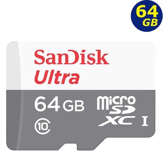 SanDisk 64GB 64G microSD ultra 100MB 灰 microSDXC SD C10 儲存裝置