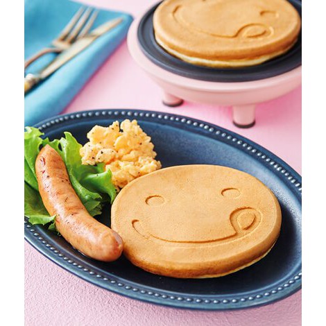日本最新 老少皆宜 RECOLTE 笑臉鬆餅迷你鬆餅機 小食量親子DIY必備