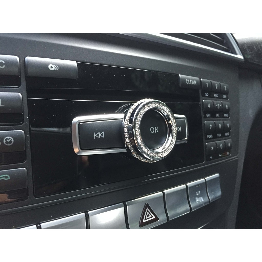 BENZ 中控音響 旋鈕外框 旋鈕裝飾蓋 水鑽內飾 捷克水鑽CLA W117 CLA200 CLA250 CLA45