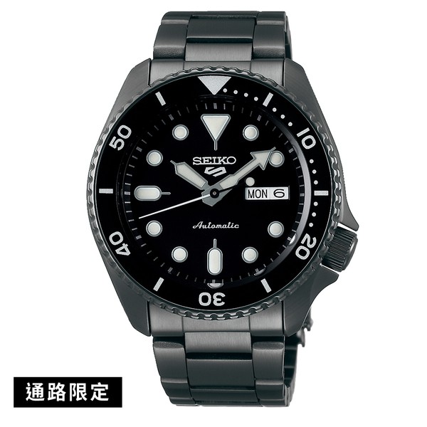 SEIKO 精工 5 Sports 潮流黑水鬼機械錶-黑鋼(SRPD65K1)(4R36-07G0SD)42.5mm