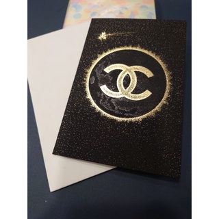 Chanel 香奈兒 卡片 祝賀卡片 燙金小卡 禮物卡 質感 聖誕卡 賀卡 告白卡片 生日卡片 求婚卡片