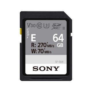 【玖華攝影器材】SONY SDXC UHS-II Class 10 高速記憶卡 SF-E64 SD 64G 索尼公司貨