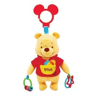 現貨 美國迪士尼可愛維尼小熊 音響玩具 娃娃 固齒器 手推車 玩具 for mi140601