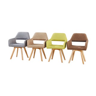 【南洋風休閒傢俱】摩登造型椅系列 - 亞麻布餐椅 彩色塑料椅 餐椅 設計師椅(sy253-1~4)