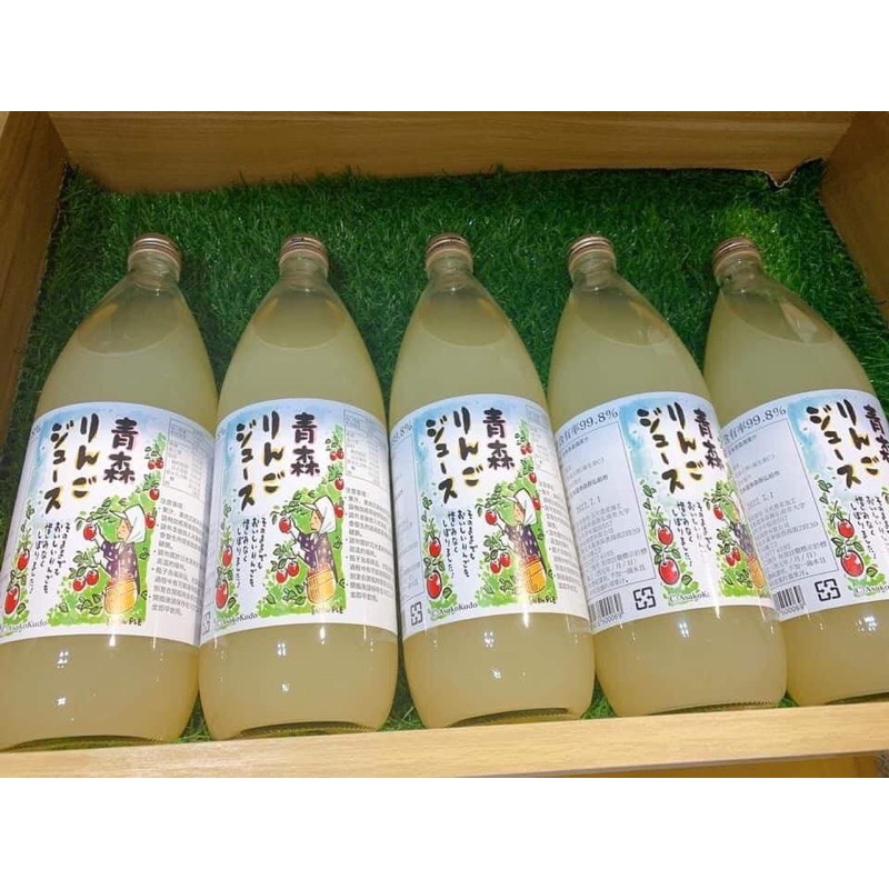台灣6瓶1000日本🇯🇵青森蘋果汁99.8%