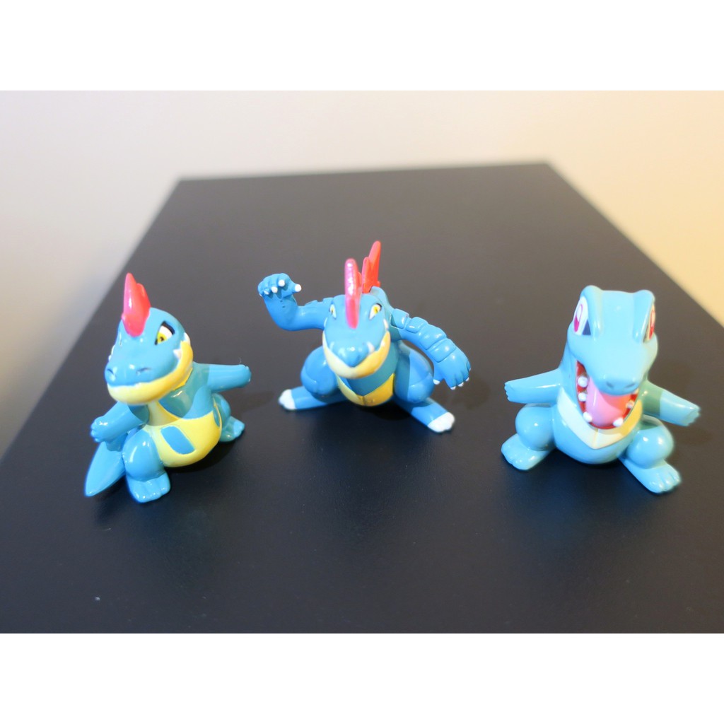 大力鱷&amp;藍顎&amp;小鋸鱷 (正版) - 神奇寶貝 - pokémon寶可夢 玩具公仔