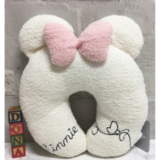 【Dona日貨】日本迪士尼store限定 米老鼠米妮 MINNIE 抱枕/頸枕/U型枕 F36