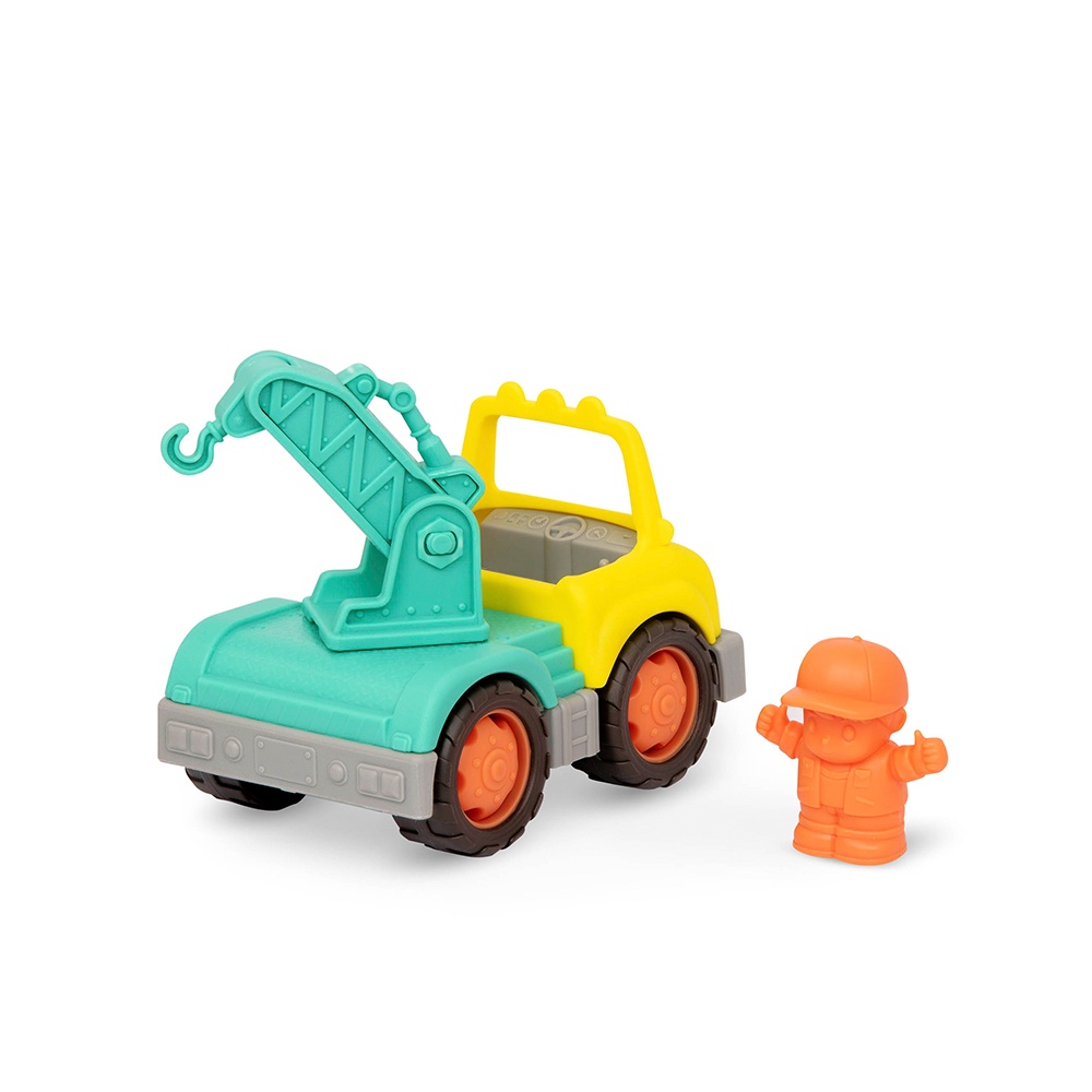 Battat  捲袖子拖吊車_WW系列 玩具 模型車 小朋友 玩具車 感統玩具
