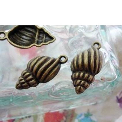 【玩手作】飾品材料配件-古銅/螺旋海貝