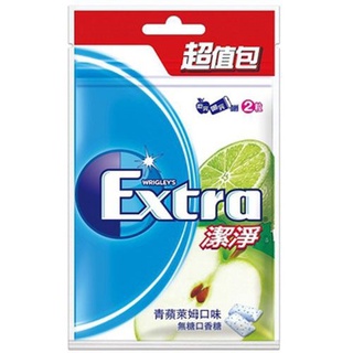 extra 潔淨無糖口香糖(青蘋萊姆口味) 62g【家樂福】