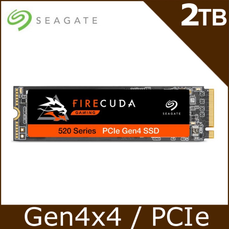 Seagate【火梭魚 FireCuda 520】2TB M.2 2280 PCIE SSD