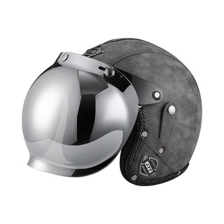 EBEYTK復古哈雷電瓶電動摩托機車頭盔男女四季通用3/4半盔安全帽
