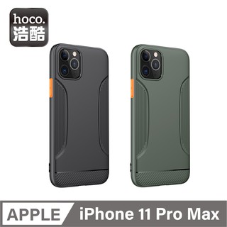 hoco. 浩酷 iPhone11 Pro Max 勇士系列TPU保護殼 黑色 綠色【酷瘋】