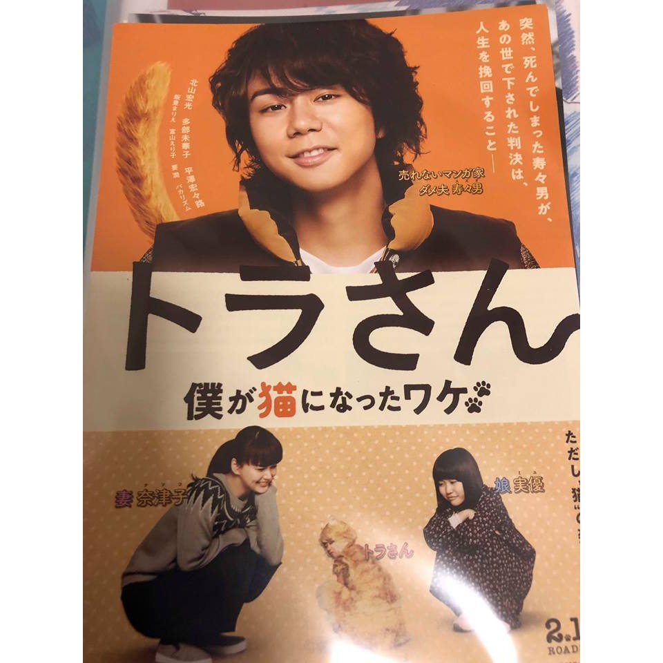 ｋｓ現貨 日本廣告文宣 電影虎先生 我成為貓的理由 北山宏光kis My Ft2 多部未華子a 蝦皮購物