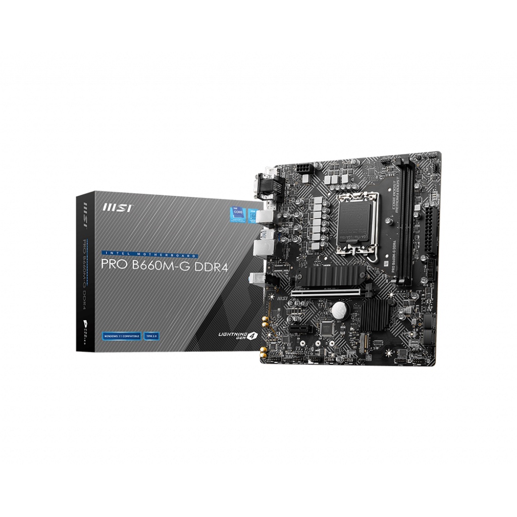 微星 MSI PRO B660M-G DDR4 LGA1700 Intel 主機板【全新公司貨】