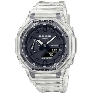 CASIO卡西歐G-SHOCK GA-2100SKE-7A 超人氣透明設計八角形腕錶 45.4mm