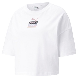 @SIX@PUMA 流行系列 Brand Love 短袖T恤 女款 基本 短版 白粉 534350-52 粉 16